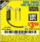 Harbor Freight Coupon DUAL CHUCK TIRE INFLATOR Lot No. 68272/61380 Expired: 8/24/15 - $3.99