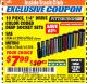 Harbor Freight ITC Coupon PITTSBURGH PRO 1/4 IN. DRIVE COLOR-CODED DEEP SOCKET SET, 10-PIECE Lot No. 67865/67868 Expired: 3/31/18 - $7.99