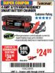 Harbor Freight Coupon 4AMP 6/12V HIGH FREQUENCY SMART BATTERY CHARGER Lot No. 63350 Expired: 3/19/18 - $24.99