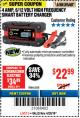 Harbor Freight Coupon 4AMP 6/12V HIGH FREQUENCY SMART BATTERY CHARGER Lot No. 63350 Expired: 4/29/18 - $22.99