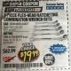 Harbor Freight Coupon 5 PIECE FLEX-HEAD RATCHETING COMBINATION WRENCH  Lot No. 60591/60592 Expired: 9/30/17 - $19.99