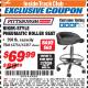 Harbor Freight ITC Coupon PITTSBURGH BIKER-STYLE PNEUMATIC ROLLER SEAT Lot No. 63756/62357 Expired: 11/30/17 - $69.99