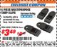Harbor Freight ITC Coupon 4 PIECE MULTIPURPOSE TARP CLIPS Lot No. 63067/68014 Expired: 9/30/17 - $3.49