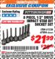 Harbor Freight ITC Coupon 8 PIECE, 1/2" DRIVE IMPACT STAR BIT SOCKET SET Lot No. 61336/67896 Expired: 9/30/17 - $21.99