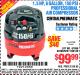 Harbor Freight Coupon 1.5 HP, 6 GALLON, 150 PSI PROFESSIONAL AIR COMPRESSOR Lot No. 62894/67696/62380/62511/68149 Expired: 4/4/15 - $99.99