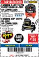 Harbor Freight Coupon 1.5 HP, 6 GALLON, 150 PSI PROFESSIONAL AIR COMPRESSOR Lot No. 62894/67696/62380/62511/68149 Expired: 11/30/17 - $99.99