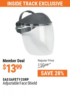 Harbor Freight ITC Coupon ADJUSTABLE FACE SHIELD Lot No. 46526 Expired: 5/31/21 - $13.99