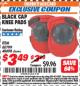 Harbor Freight ITC Coupon BLACK CAP KNEE PADS Lot No. 60799/46698 Expired: 9/30/17 - $3.49