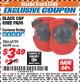 Harbor Freight ITC Coupon BLACK CAP KNEE PADS Lot No. 60799/46698 Expired: 12/31/17 - $3.49