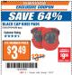 Harbor Freight ITC Coupon BLACK CAP KNEE PADS Lot No. 60799/46698 Expired: 1/9/18 - $3.49