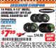 Harbor Freight ITC Coupon WARRIOR 4-1/2 IN. METAL GRINDING/CUT OFF/FLAP WHEEL ASSORTED SET, 10-PIECE Lot No. 47572 Expired: 9/30/17 - $7.99