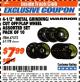 Harbor Freight ITC Coupon WARRIOR 4-1/2 IN. METAL GRINDING/CUT OFF/FLAP WHEEL ASSORTED SET, 10-PIECE Lot No. 47572 Expired: 11/30/17 - $7.99