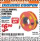 Harbor Freight ITC Coupon 150 FT. MANUAL EXTENSION CORD REEL Lot No. 62954/39343 Expired: 12/31/17 - $6.99