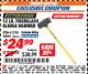 Harbor Freight ITC Coupon 12 LB FIBERGLASS SLEDGE HAMMER Lot No. 61326/94061 Expired: 9/30/17 - $24.99