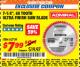 Harbor Freight ITC Coupon 7-1/4", 60 TOOTH ULTRA FINISH SAW BLADE Lot No. 62739 Expired: 9/30/17 - $7.99