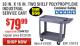 Harbor Freight Coupon 16" x 30" TWO SHELF INDUSTRIAL POLYPROPYLENE SERVICE CART Lot No. 61930/92865/69443 Expired: 7/31/15 - $79.99