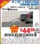 Harbor Freight Coupon 9" x 72", 2 PIECE STEEL LOADING RAMPS Lot No. 44649/69591/69646 Expired: 7/15/15 - $44.99
