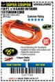 Harbor Freight Coupon 50FT.X14GAUGE OUTDOOR EXTENSION CORD Lot No. 41447/62924/62925 Expired: 10/31/17 - $15.99
