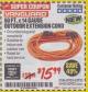 Harbor Freight Coupon 50FT.X14GAUGE OUTDOOR EXTENSION CORD Lot No. 41447/62924/62925 Expired: 1/31/18 - $15.99