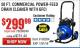 Harbor Freight Coupon 50 FT. COMMERCIAL POWER-FEED DRAIN CLEANER Lot No. 68284/61857 Expired: 1/31/16 - $299.99
