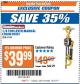 Harbor Freight ITC Coupon 1/4 TON LEVER MANUAL CHAIN HOIST Lot No. 67144 Expired: 10/31/17 - $39.99