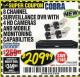 Harbor Freight Coupon 8 CHANNEL SURVEILLANCE DVR WITH 4 HD CAMERAS AND MOBILE MONITORING CAPABILITIES Lot No. 63890 Expired: 2/28/18 - $209.99