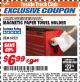 Harbor Freight ITC Coupon MAGNETIC PAPER TOWEL HOLDER Lot No. 69321 Expired: 3/31/18 - $6.99