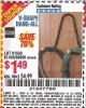 Harbor Freight Coupon V-SHAPE HANG-ALL Lot No. 38442/61430/61533/68995 Expired: 11/21/15 - $1.49