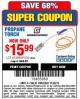 Harbor Freight Coupon PROPANE TORCH Lot No. 91033/61589 Expired: 11/30/15 - $15.99