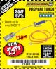 Harbor Freight Coupon PROPANE TORCH Lot No. 91033/61589 Expired: 1/27/18 - $15.99