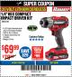 Harbor Freight Coupon BAUER 20V CORDLESS, 1/4 IN. HEX COMPACT IMPACT DRIVER KIT WITH 1.5 AH BATTERY, RAPID CHARGER, AND BAG Lot No. 64755/63528 Expired: 11/26/17 - $69.99