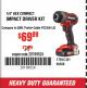 Harbor Freight Coupon BAUER 20V CORDLESS, 1/4 IN. HEX COMPACT IMPACT DRIVER KIT WITH 1.5 AH BATTERY, RAPID CHARGER, AND BAG Lot No. 64755/63528 Expired: 12/31/17 - $69.99