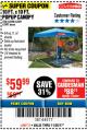 Harbor Freight Coupon COVERPRO 10 FT. X 10 FT. SLANT-LEG POP-UP CANOPY Lot No. 62899 Expired: 11/26/17 - $59.99
