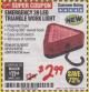 Harbor Freight Coupon EMERGENCY 39 LED TRIANGLE WORK LIGHT Lot No. 64115/62417/62574/63722/63879/62158 Expired: 1/31/18 - $2.99