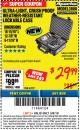 Harbor Freight ITC Coupon APACHE 3800 WEATHERPROOF PROTECTIVE CASE Lot No. 63927 Expired: 3/8/18 - $29.99
