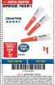 Harbor Freight ITC Coupon SUPER GLUE PACK OF 3 Lot No. 42367 Expired: 3/8/18 - $1