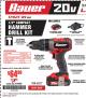 Harbor Freight Coupon BAUER 20 VOLT CORDLESS 1/2" COMPACT HAMMER DRILL KIT Lot No. 63527 Expired: 12/31/17 - $64.99