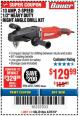 Harbor Freight Coupon BAUER 13 AMP, 1/2 IN., 2-SPEED RIGHT-ANGLE DRILL KIT Lot No. 64121/63062 Expired: 4/22/18 - $129.99