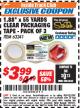 Harbor Freight ITC Coupon 1.88" X 55 YARD CLEAR PACKAGING TAPE PACK OF 3 Lot No. 63241 Expired: 12/31/17 - $3.99