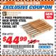 Harbor Freight ITC Coupon 8 PIECE PROFESSIONAL HIGH SPEED STEEL WOOD LATHE CHISEL SET Lot No. 69723 Expired: 12/31/17 - $44.99