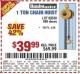 Harbor Freight Coupon 1 TON CHAIN HOIST Lot No. 69338/996 Expired: 8/27/15 - $39.99