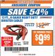 Harbor Freight ITC Coupon PITTSBURGH 12 FT. 8 GAUGE JUMPER CABLES Lot No. 61225/69295 Expired: 4/3/18 - $9.99