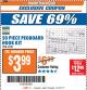 Harbor Freight ITC Coupon 50 PIECE PEGBOARD HOOK KIT Lot No. 67581 Expired: 12/12/17 - $3.99