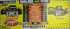 Harbor Freight Coupon BADLAND ZXR12000 12000 LB. OFF-ROAD VEHICLE ELECTRIC WINCH WITH AUTOMATIC LOAD-HOLDING BRAKE Lot No. 64045/64046/63770 Expired: 12/31/18 - $299.99