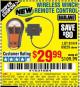 Harbor Freight Coupon WIRELESS WINCH REMOTE CONTROL Lot No. 69229/61474 Expired: 5/22/16 - $29.99