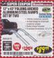 Harbor Freight Coupon 1400 LBS. CAPACITY 12 IN. X 84 IN. FOLDING ARCHED ALUMINUM/STEEL LOADING RAMPS, SET OF TWO Lot No. 63772 Expired: 3/31/18 - $89.99