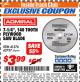 Harbor Freight ITC Coupon 7-1/4", 140 TOOTH PLYWOOD SAW BLADE Lot No. 41576 Expired: 2/28/18 - $3.99