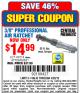 Harbor Freight Coupon CENTRAL PNEUMATIC 3/8 IN. AIR RATCHET WRENCH Lot No. 47214/60631 Expired: 4/20/15 - $14.99