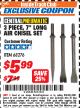Harbor Freight ITC Coupon 3 PIECE, 7" LONG AIR CHISEL SET Lot No. 68276 Expired: 3/31/18 - $5.99