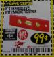 Harbor Freight Coupon 6" TORPEDO LEVEL WITH MAGNETIC STRIP Lot No. 37588 Expired: 4/30/18 - $0.99